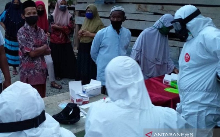 Mandikan Jenazah Positif COVID-19, Puluhan Warga Reaktif Rapid Test