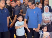 Libur Hari Nyepi, Jokowi dan Iriana Ajak Kedua Cucunya Main ke Mall
