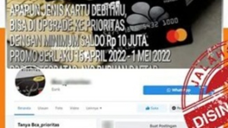 [HOAKS atau FAKTA]: BCA Prioritas Tawarkan Promo Menarik Periode April - Mei