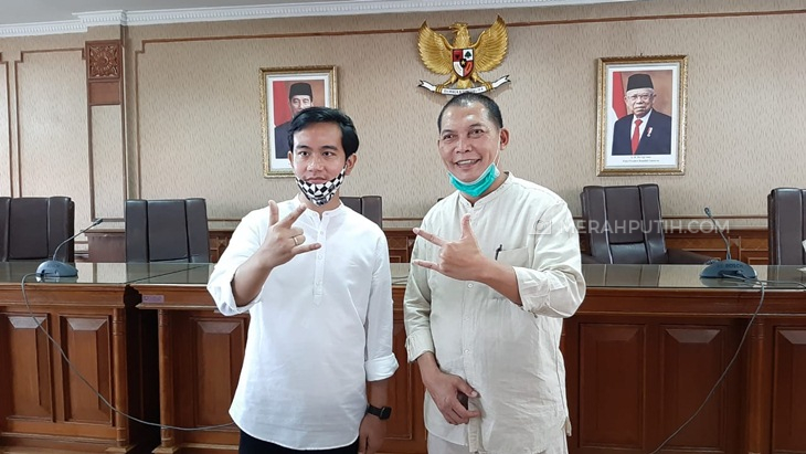 Wali Kota dan Wakil Wali Kota Solo Gibran Rakabuming Raka dan Teguh Prakosa. (MP/Ismail)