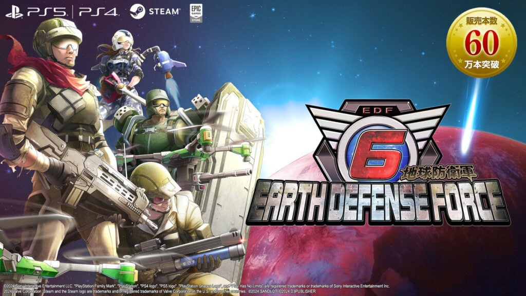 Earth Defense Force 6 Tembus 600 Ribu Kopi, Penjualan Terus Melonjak