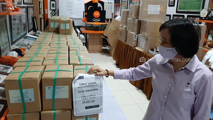 429.231 Lembar Surat Suara Tiba di KPU Solo