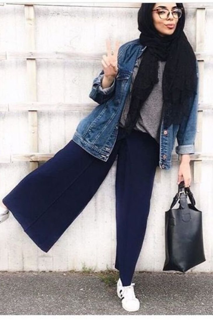 hijab kulot jeans