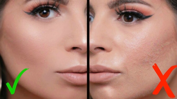 makeup cakey