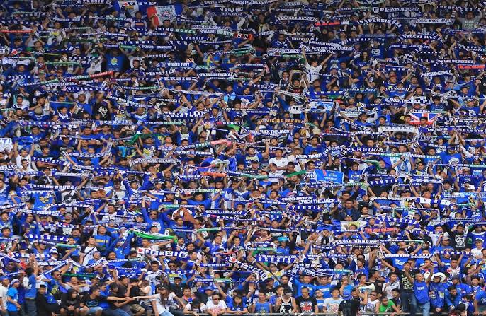Bobotoh sebutan suporter Persib Bandung. (Ist/Net)