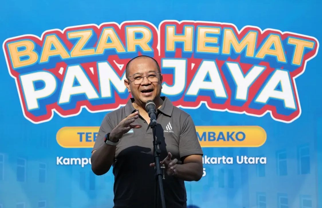 Dekatkan Diri dengan Warga Jakarta, PAM Jaya Gelar Bazar Sembako Gratis