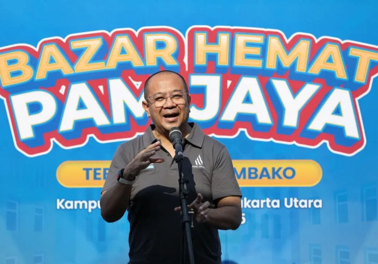 Dekatkan Diri dengan Warga Jakarta, PAM Jaya Gelar Bazar Sembako Gratis