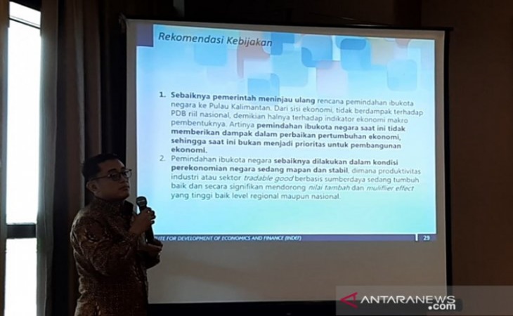 INDEF memprediksi dampak ekonomi pemindahan ibu kota tidak terlalu signifikan