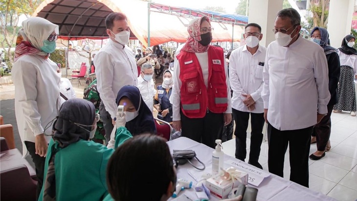 PMI Tangsel Luncurkan Sentra Vaksinasi untuk Pemerataan Vaksin