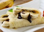 Crepes Pisang Cokelat Mengawali Hari dengan Manis
