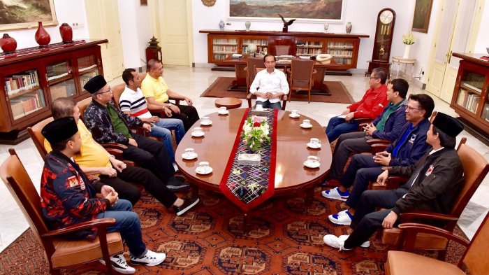 Pertemuan Sekjen Parpol dengan Jokowi