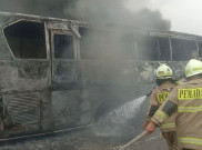 Bus Pariwisata Terbakar di Tol Wiyoto Wiyono, Begini Nasib 58 Anak TK Didalamya