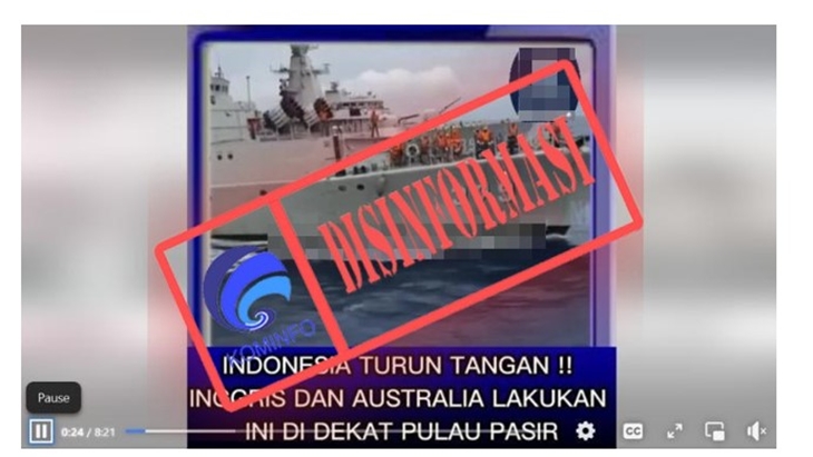 [HOAKS atau FAKTA]: Inggris dan Australia Latihan Perang di Dekat Pulau Pasir
