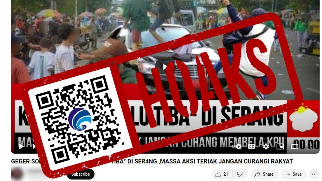 [HOAKS atau FAKTA]: Ketua Bawaslu Diserang dan Diteriaki Massa