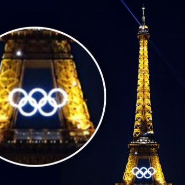 Cincin Raksasa Dipasang 50 Hari di Menara Eiffel Jelang Olimpiade Paris 2024