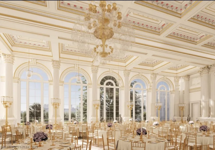 Gedung Putih Umumkan Rencana Pembangunan Ballroom Baru Senilai Rp 3,2 Miliar, Dana Disumbang Trump dan Donor Anonim