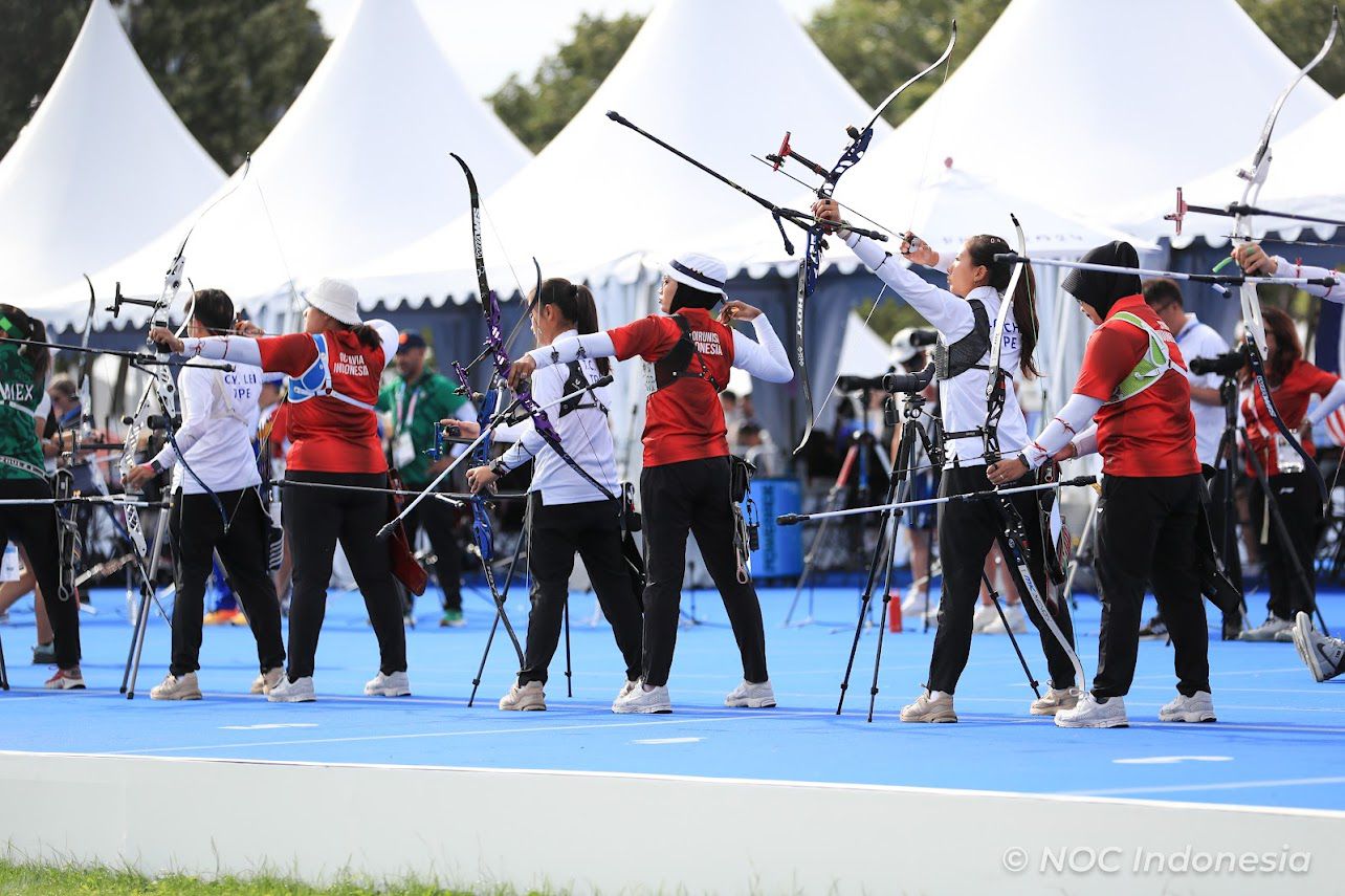 Tim Panahan Indonesia di Olimpiade Paris 2024/ dok NOC Indonesia Naif Muhammad Al’as