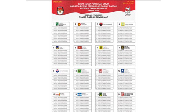 surat pemilihan dprd provinsi