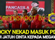 [HOAKS atau FAKTA] : Rocky Gerung Gabung PDIP