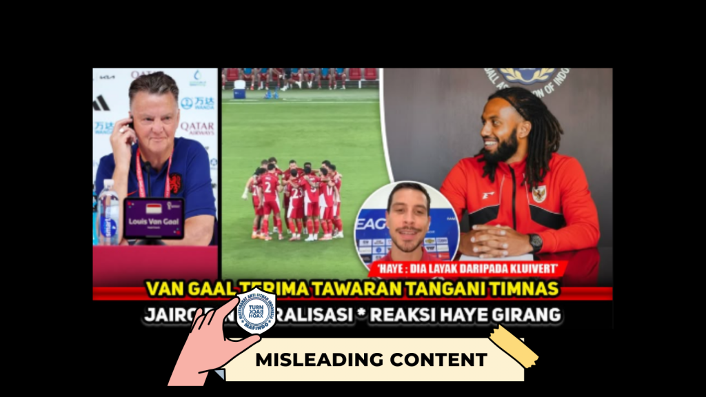 [HOAKS atau FAKTA]: Terima Tawaran PSSI, Louis Van Gaal Resmi Jadi Pelatih Timnas Indonesia