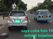 Pencurian di Jalan Kramat Raya Terekam Kamera Mobil Korban