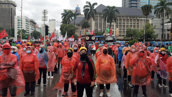 Buruh Nekat Demo saat Pandemi COVID-19, Polisi Berikan Peringatan
