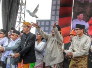 Deklarasi Kampanye Damai Ditandai dengan Pelepasan Burung Merpati