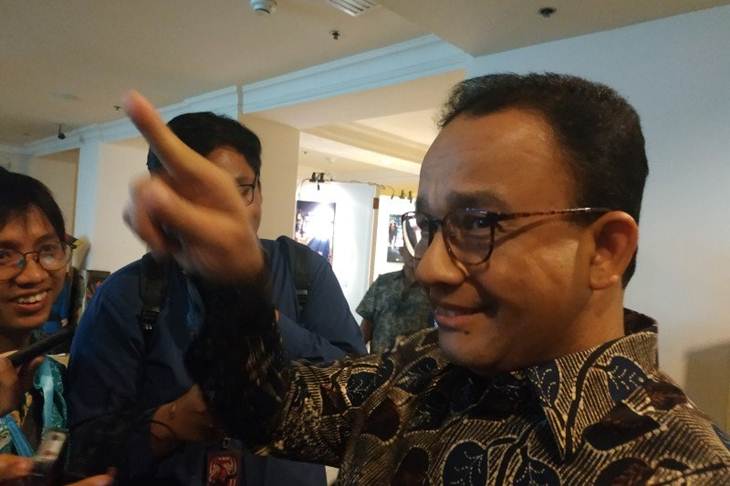 Ketua APPSI 2019-2023, Anies Baswedan, di Jakarta, Selasa, (26/11/2019) (Boyke Ledy Watra)
