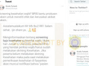 [HOAKS atau FAKTA]: Peserta BPJS Wajib Skrining