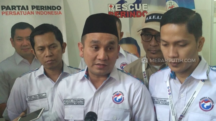 Ketua Umum Pemuda Partai Perindo Effendi Syaputra. (MP/Fadhli)
