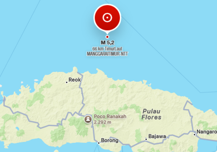 Gempa M 5,2 Kembali Guncang Ruteng Manggarai Pagi Ini, BMKG Minta Warga Waspada