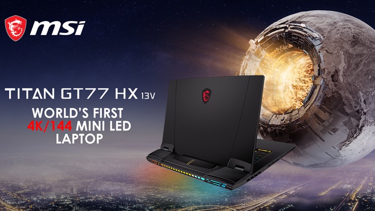Laptop dengan Layar 4K/144Hz Mini LED