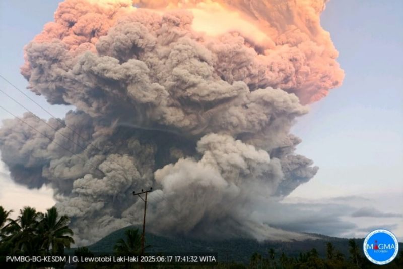 Aktivitas Vulkanik Meningkat, Status Gunung Lewotobi Laki-Laki di NTT Naik ke Level Awas
