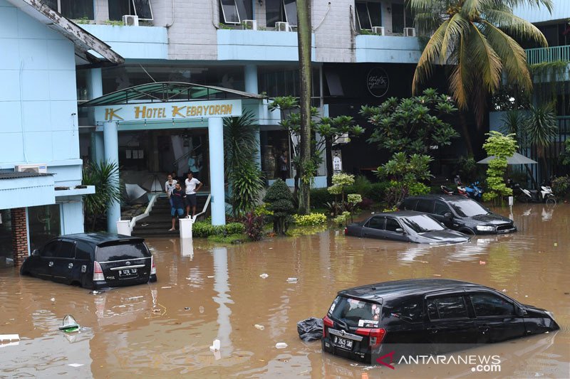 Banjir di Jakarta. (Foto: Antara)