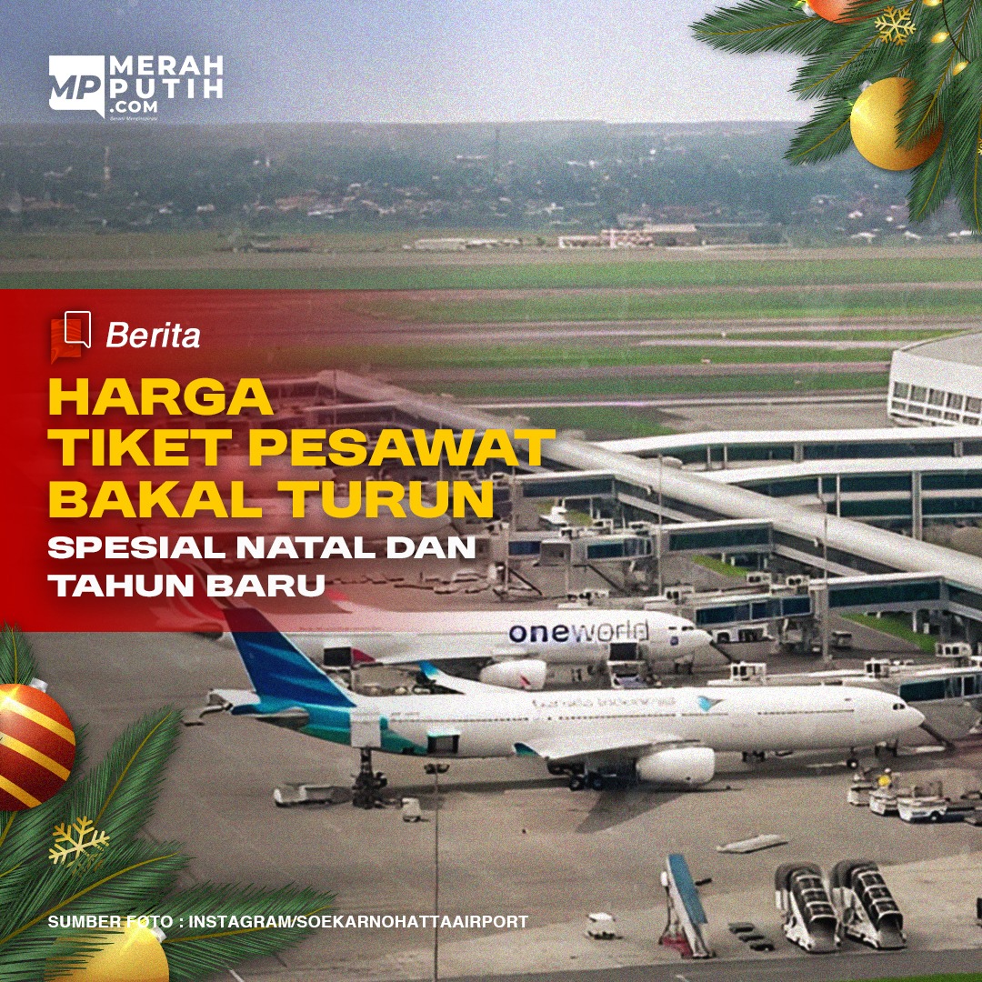 Harga Tiket Pesawat Bakal Turun Spesial Natal dan Tahun Baru