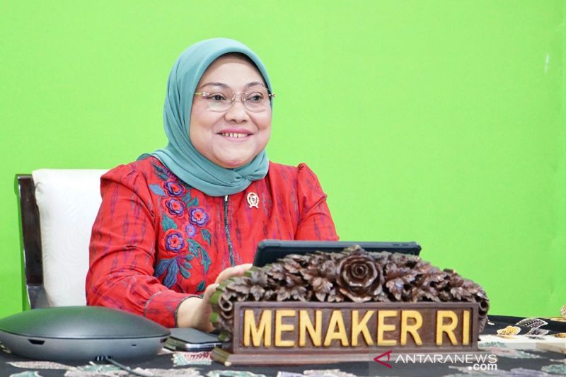  Menteri Tenaga Kerja Ida (Menaker) Ida Fauziyah. (Foto: Antara)