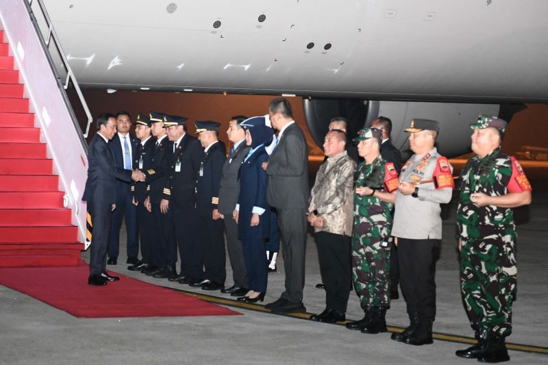 Jokowi Tiba di Sumut Setelah Lawatan 5 Hari ke Afrika