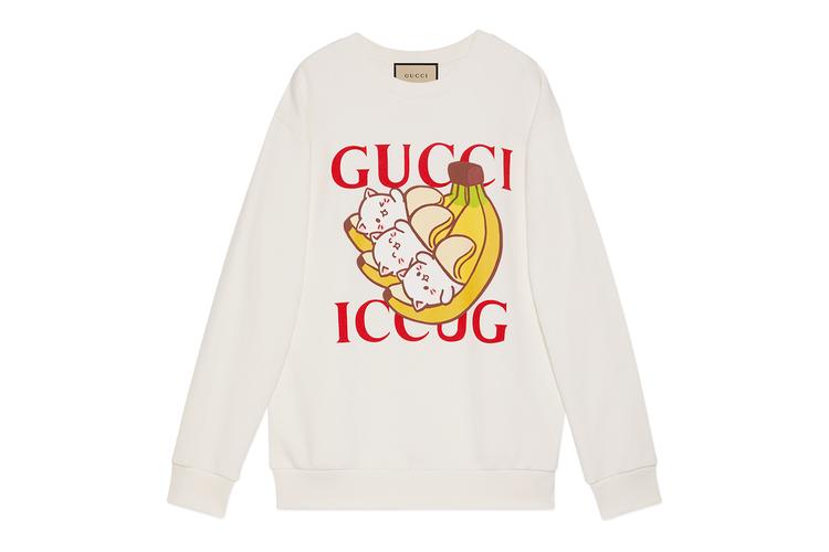 Gucci x Bananya sweatshirt. (Foto Hypebeast)