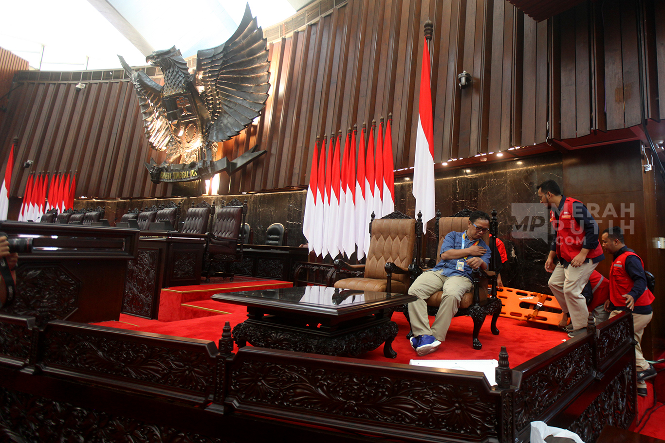 Simulasi Gawat Darurat Pelantikan Presiden dan Wakil Presiden RI