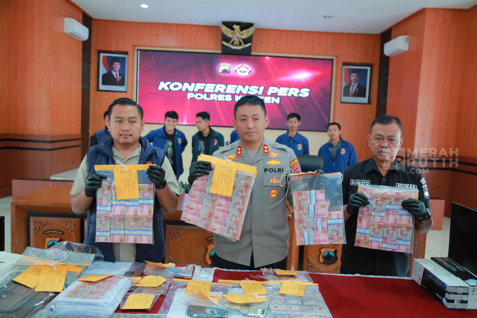 Polres Klaten Tangkap 4 Pelaku Jaringan Uang Palsu Lintas Provinsi