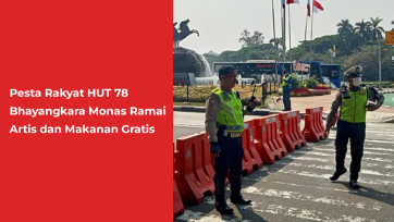 Pesta Rakyat HUT 78 Bhayangkara Monas Ramai Artis dan Makanan Gratis