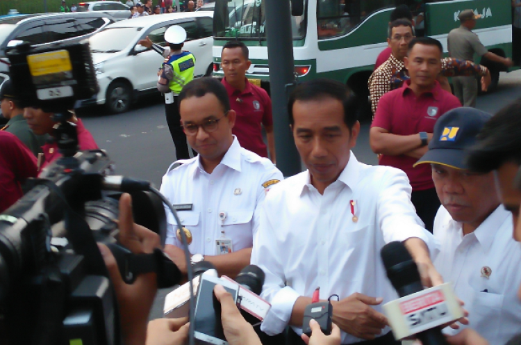 Tinjau Pelican Cross Bareng Anies, Jokowi: Wajah Jakarta Terlihat Lebih Cantik