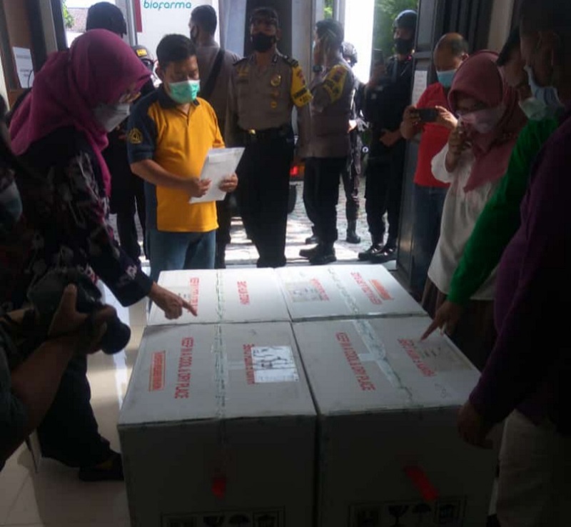 Vaksin datang di Solo. (Foto: MP/Ismail)