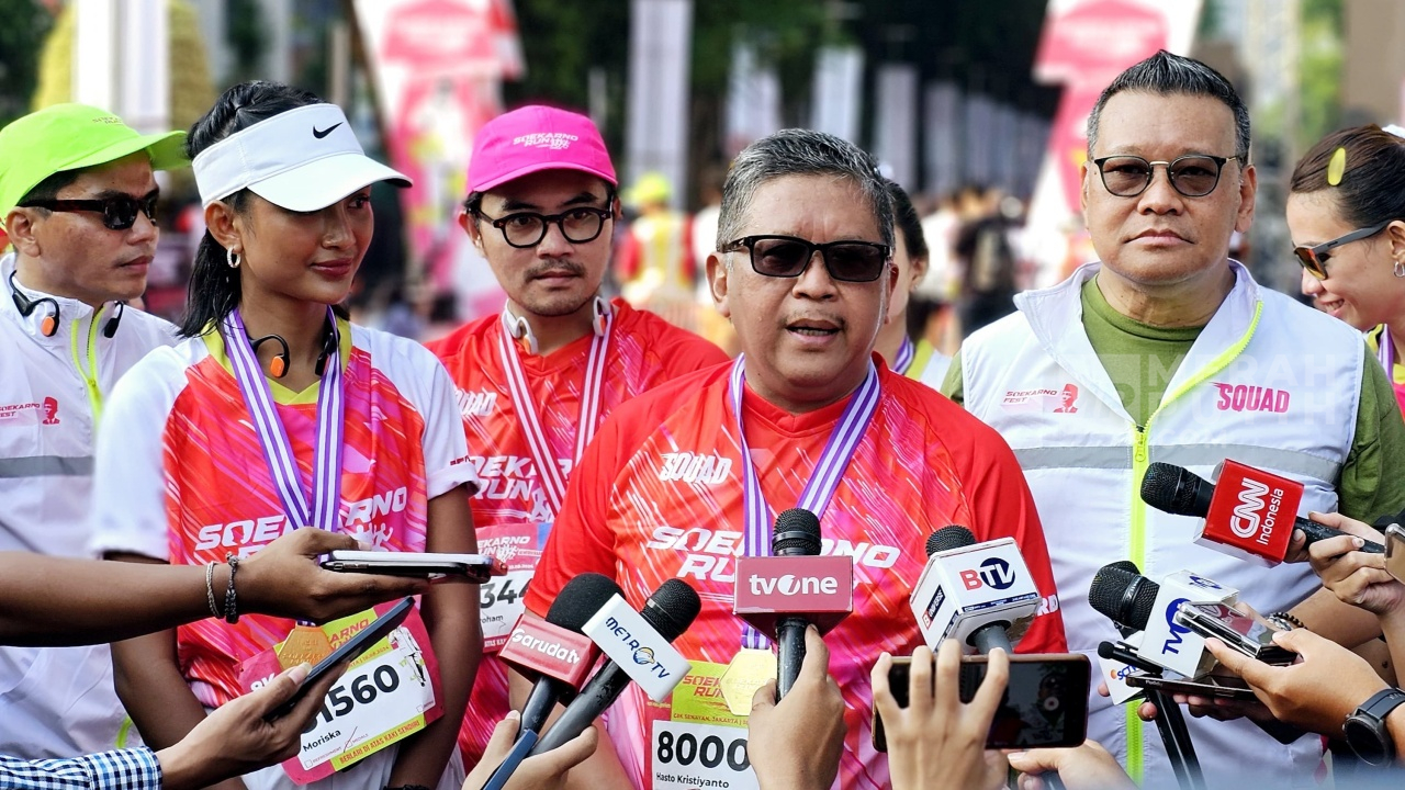 Hasto Sebut Soekarno Run Jadi Bukti Menggelorakan Spirit Kemandirian