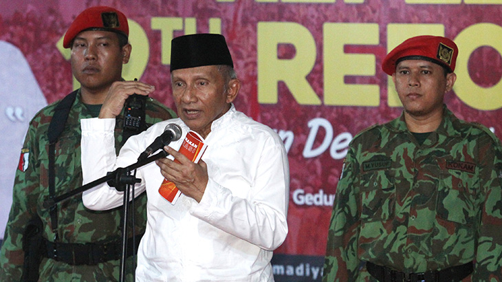 Amien Rais Temui DPR Bahas Pansus Hak Angket KPK