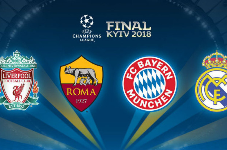 Hasil Drawing Semifinal Liga Champions: Bayern Munchen Tantang Real Madrid, Liverpool Jumpa AS Roma