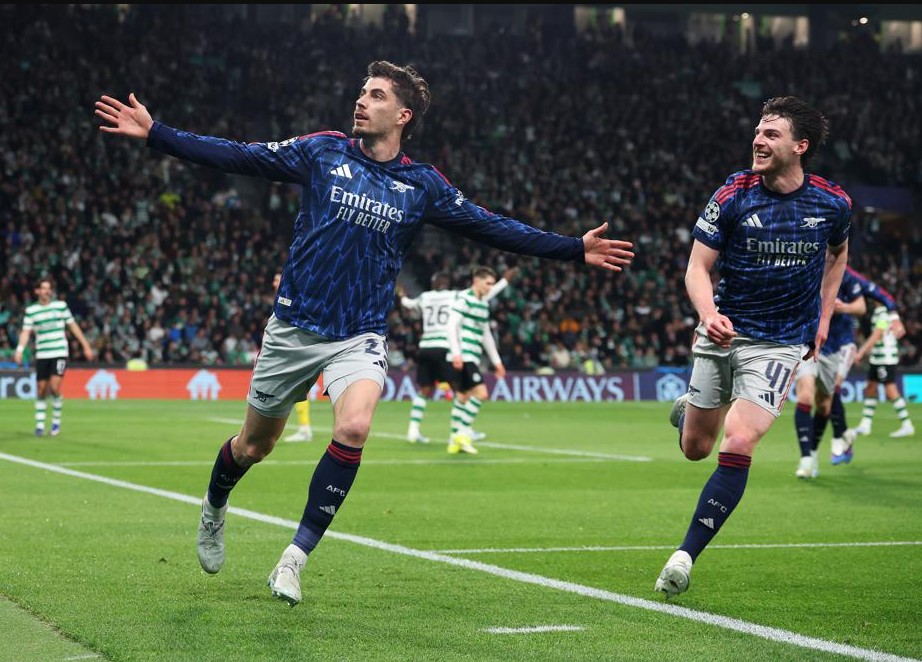Hasil Perempat Final Liga Champions: Arsenal Membawa Modal Kemenangan 1-0 atas Sporting CP dari Leg 1
