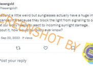 [HOAKS atau FAKTA]: Pakai Kacamata Hitam Jadi Penyebab Kanker Kulit