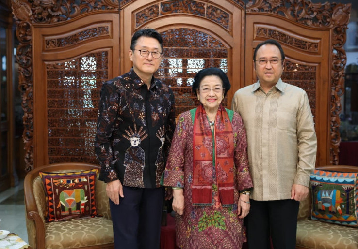 Dubes Korsel Bertemu Megawati di Teuku Umar, Bahas Upaya Perdamaian Korea
