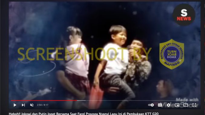 [HOAKS atau FAKTA]: Jokowi dan Putin Joget Bersama di KTT G20